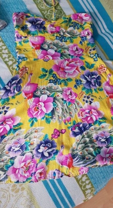 Sukienka w pawie , orientalna, Werahouse