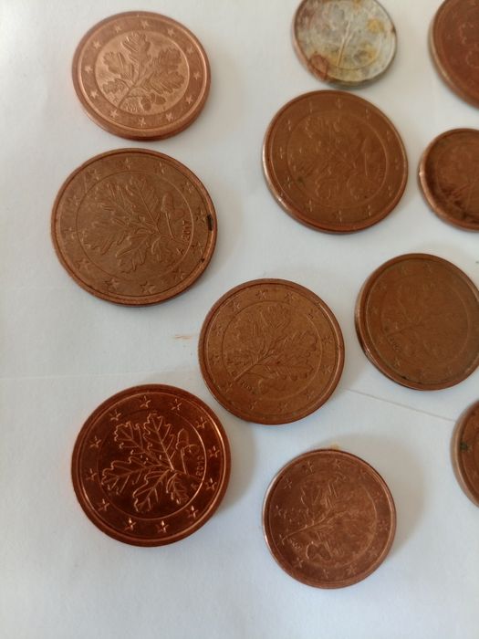 Moedas Rolf lederborgen cêntimos de coleção