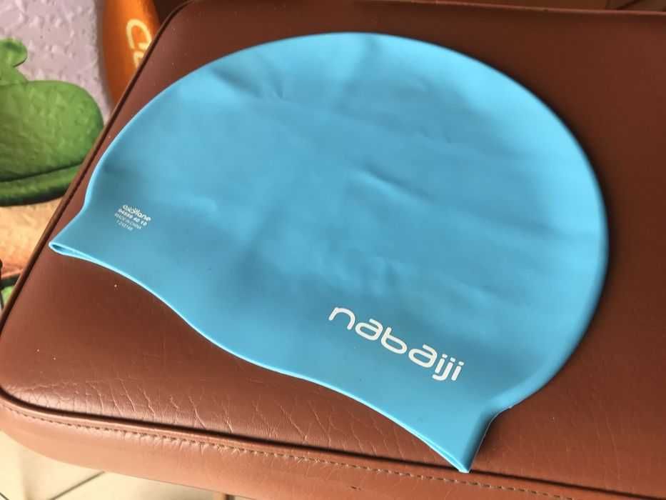 Prancha de criança, máscara de mergulho e touca em silicone