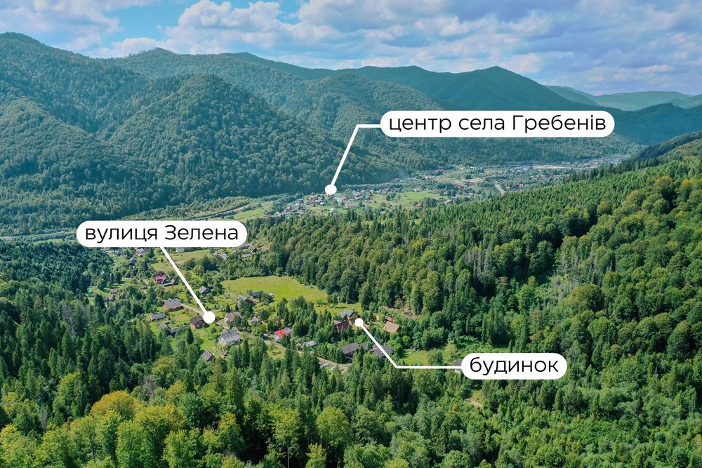 Заміська резиденція в Карпатах. Будинок 125м.кв Ділянка 26сот. Огороджена, охороняєма.