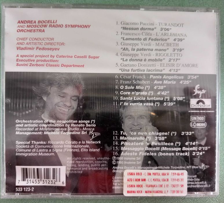 CDs - Annie Lennox, Andrea Bocelli
