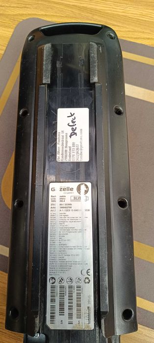 Батарея - з  велосипеда Gazelle  36V-333 Wh (10s4p sony us18650v3)