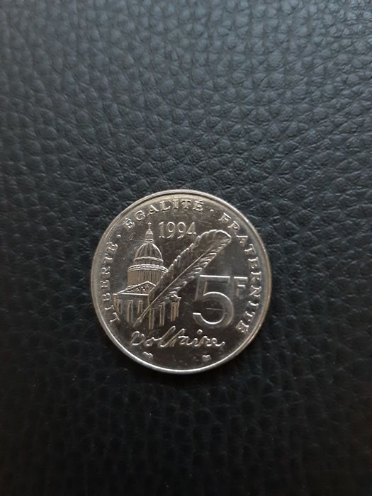 Moneta 5 Franków z roku 1994.Francja.Voltaire.