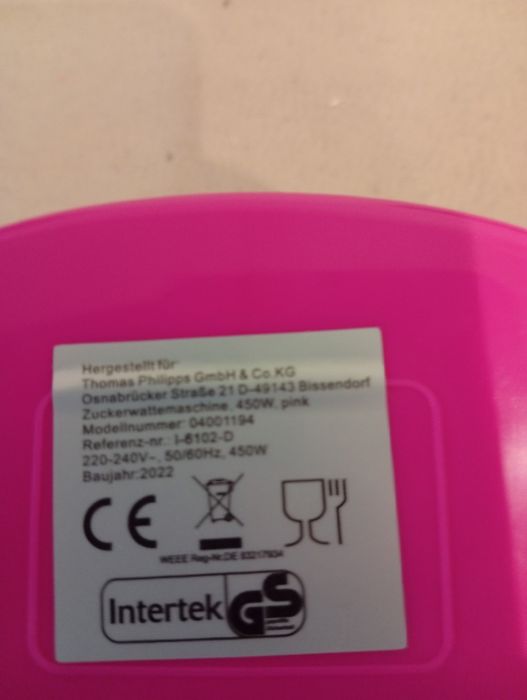 Urządzenie do waty cukrowej