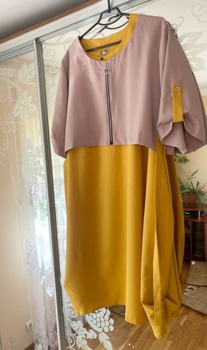 Шикарне нарядне плаття сукня з жакетом накидкою