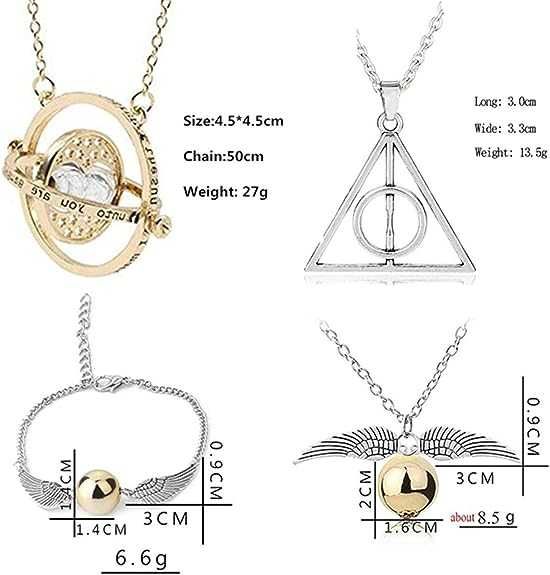 Harry Potter conjunto colares e pulseiras -conjunto ou separado - NOVO