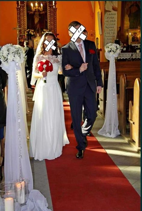 Suknia ślubna muślin