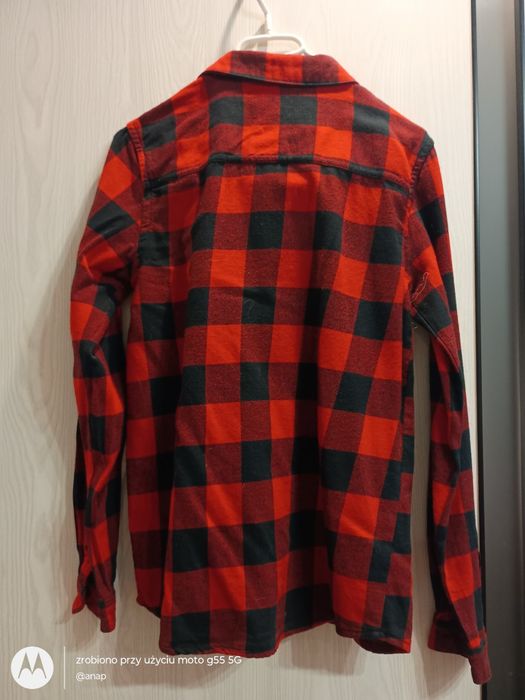 Koszula 164 czerwona krata flanela j. resrved