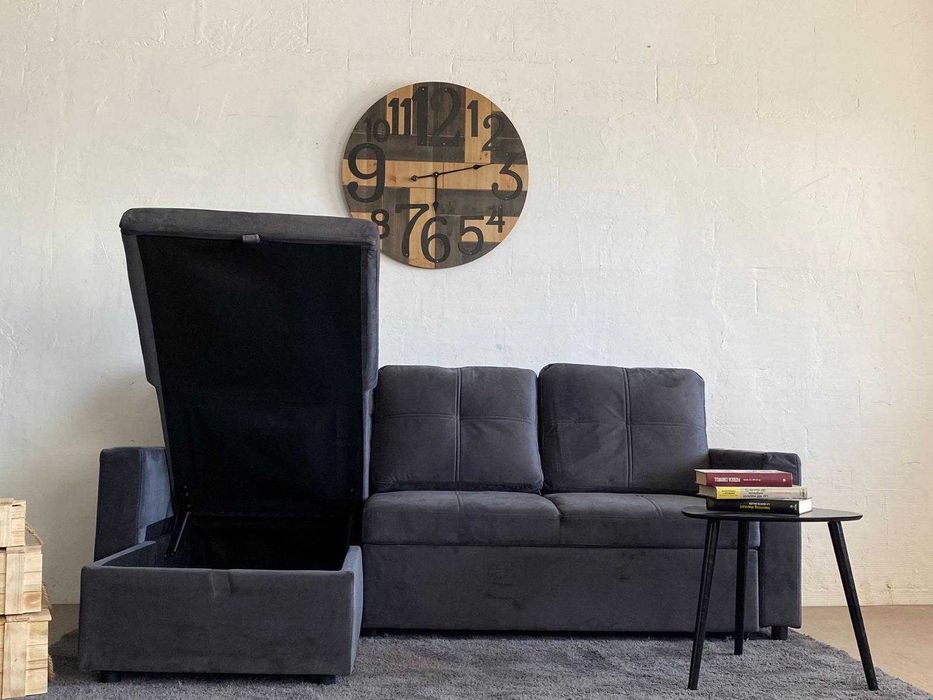OFERTA Sofá Chaise Longue com Cama e Arcão Novo Envio Gratuito Paga na Entrega