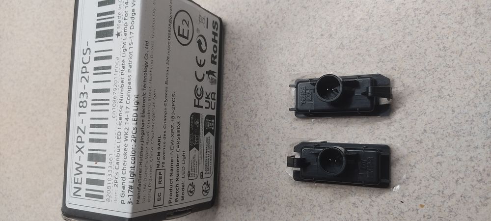 Діодне LED Підсвічування номера Honda, Acura, Jeep, Dodge, Maseratie