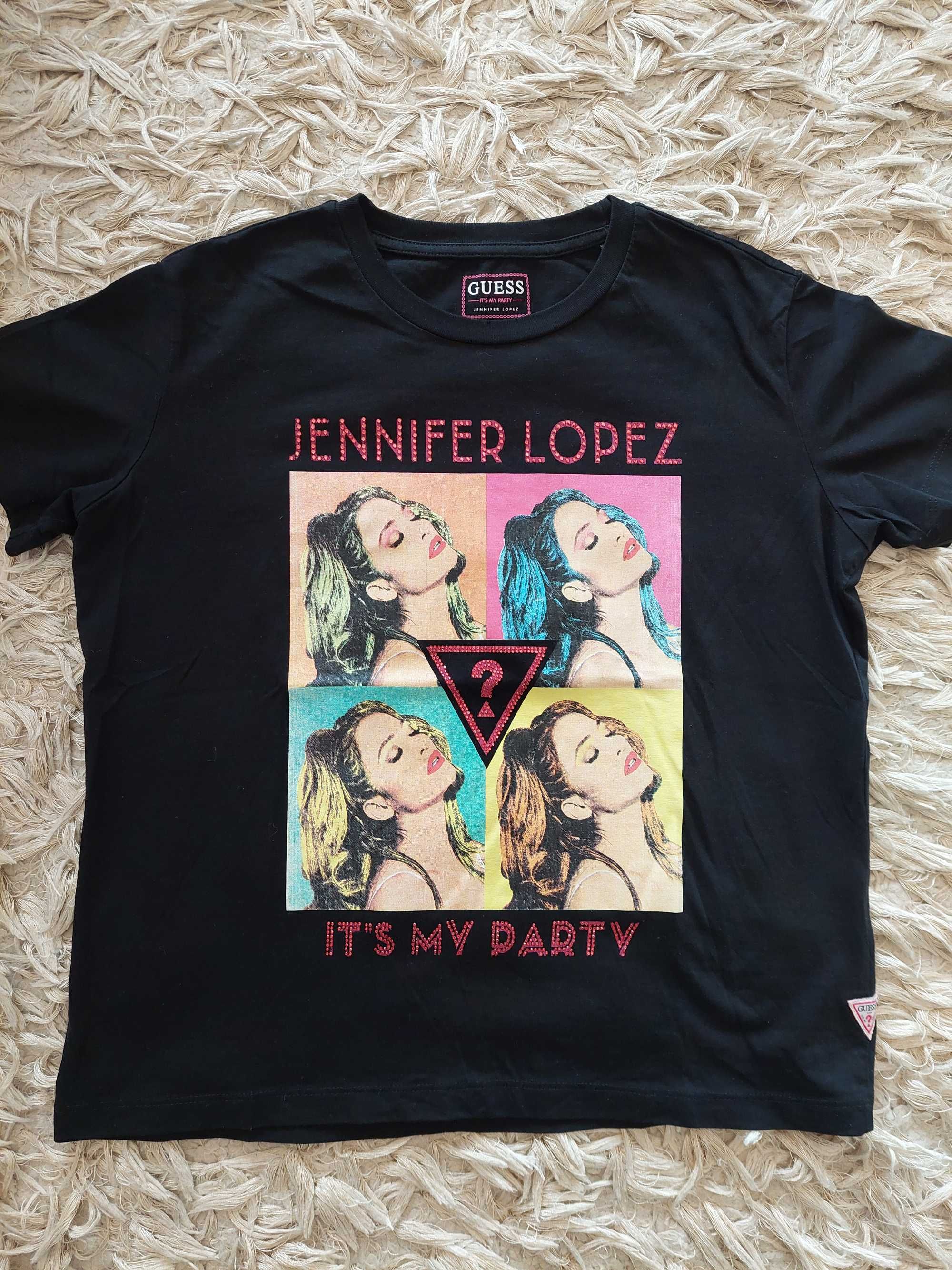 Czarna koszulka Jennifer Lopez Guess M Puck OLX.pl