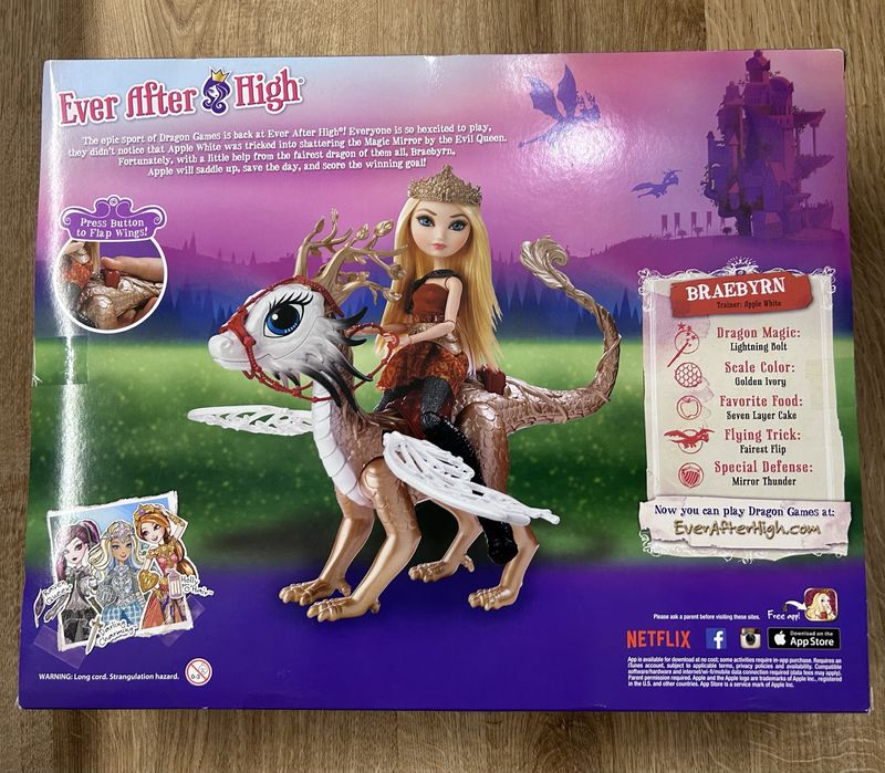 Лялька Ever After High Apple White Dragon Games Еппл Вайт Эппл Дракон
