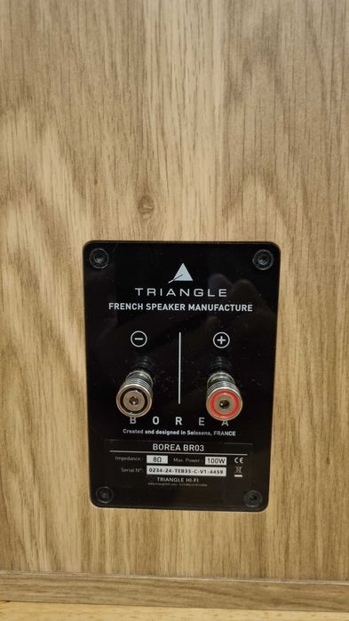 Coluna Triangle Borea BR03 c/ suporte - Light Oak - Nova