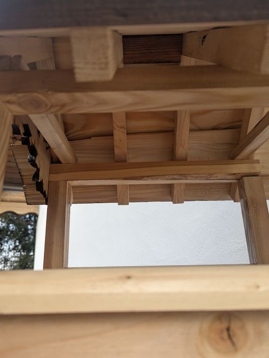 Ręcznie wykonany karmnik dla ptaków