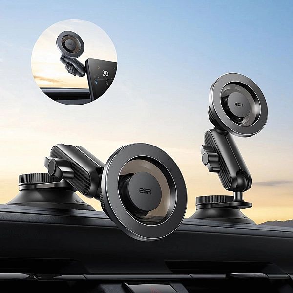 Esr Omnilock Magnetic Magsafe Dashboard Car Mount Black