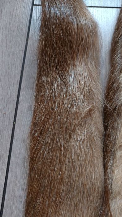 Czapka kapelusz z nutrii z szalikiem