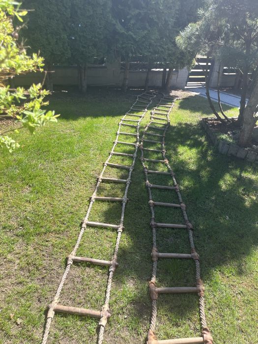Drabina dekarska linowa 8m dwie sztuki