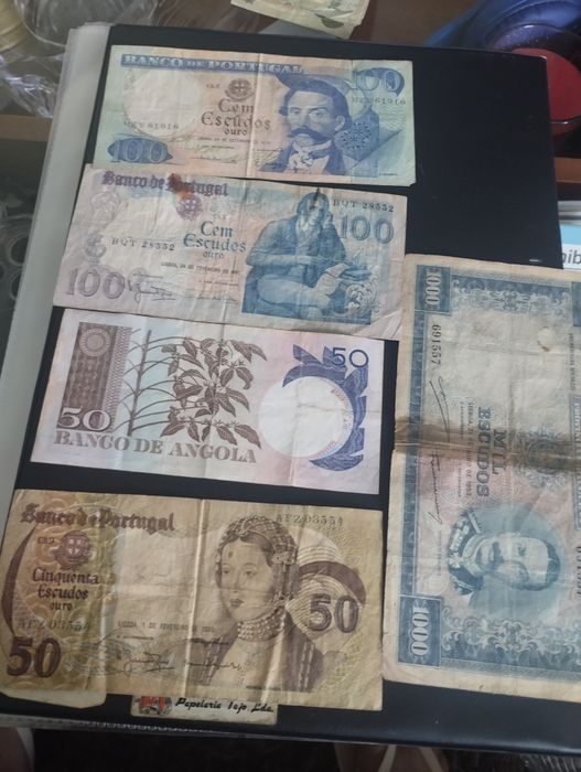 Coleção de Selos antigos, moedas e notas pt como estrangeiras