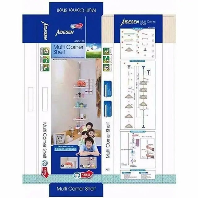 Полка угловая для ванной