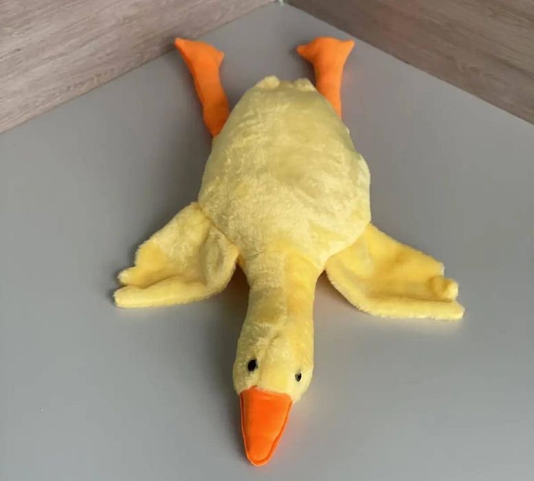 М'яка іграшка 100см гусь обнімусь 3в1, Іграшка-плед для обіймів та сну