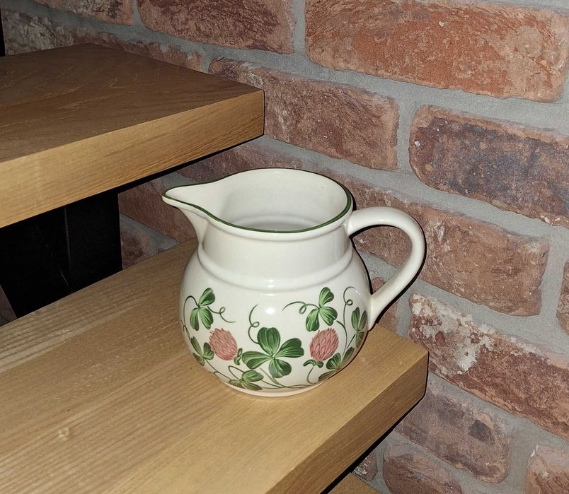 Dzbanek ceramiczny z motywem koniczyny - 1 litr