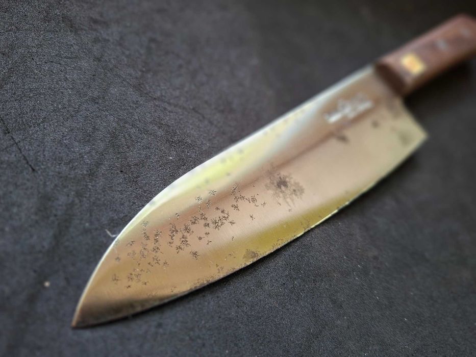 Nóż japoński Sakai Ishito santoku stal węglowa