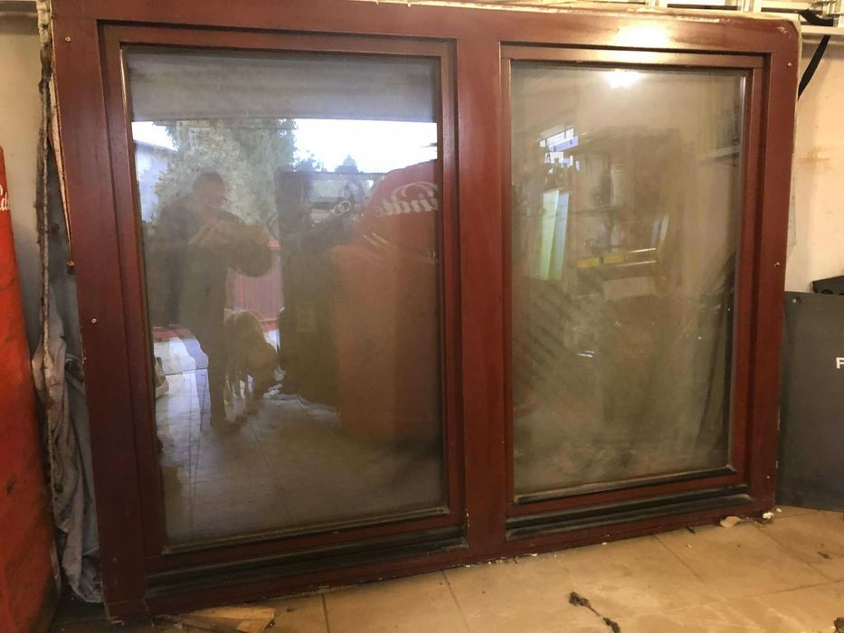 Okno drewniane dwuskrzydłowe