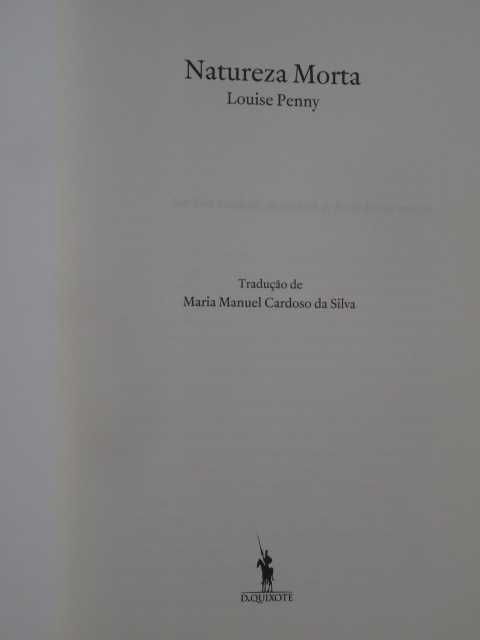 Natureza Morta de Louise Penny - 1ª Edição