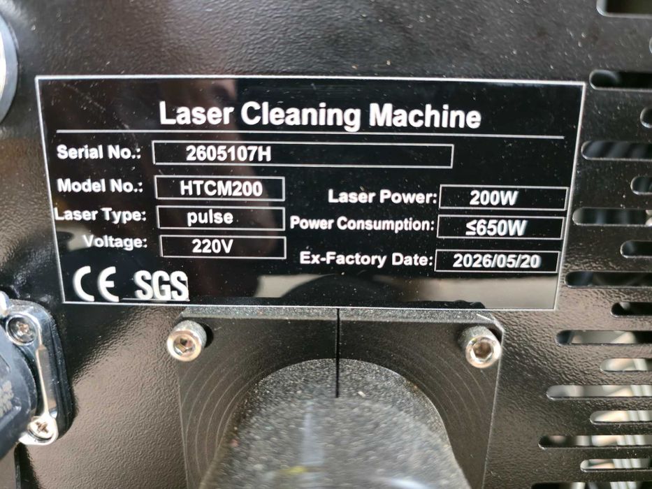 Máquina de Limpeza a Laser Pulsado 200W (Hanten CNC Seagull 2) - Pronto a Usar