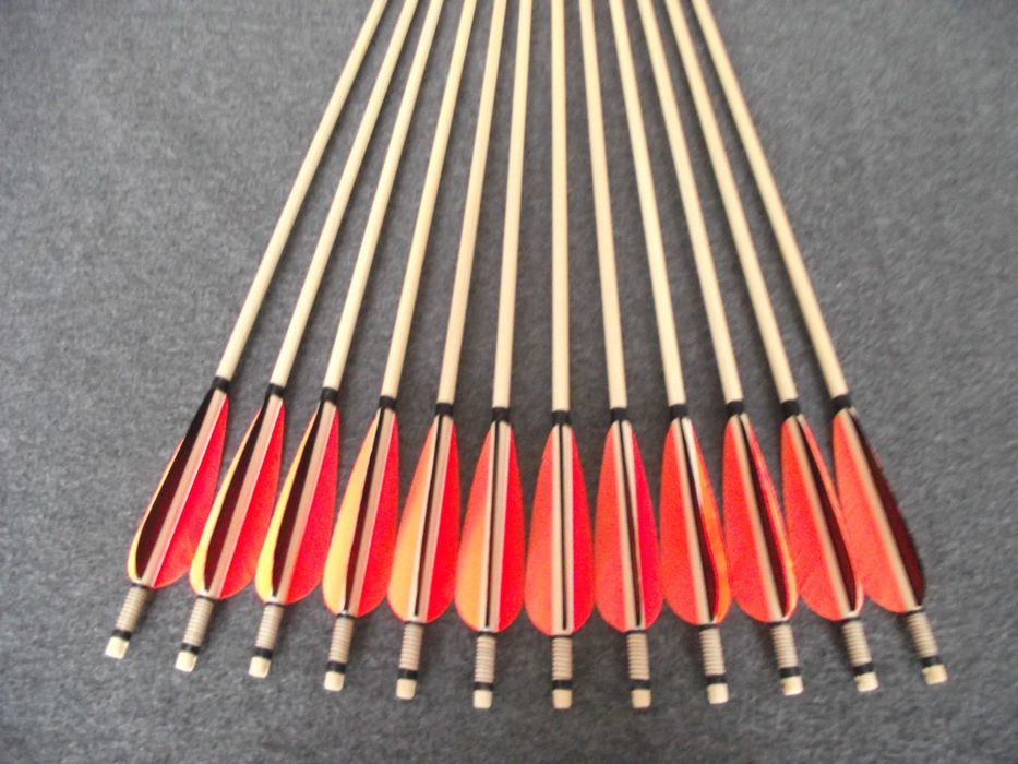 40-45 świerk nr 516 Komplet 32" strzał do łuku strzała drewniana