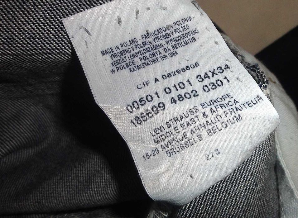 LEVIS 501 - W32 / 34 - L34 - Oryginalne spodnie Jeans - SUPER STAN