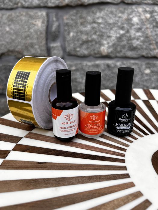 Molde para unhas com kit de gel