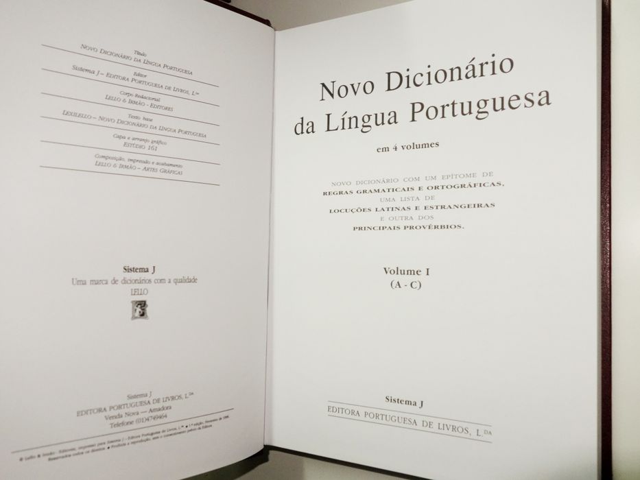 Novo Dicionário da Língua Portuguesa - 5 volumes