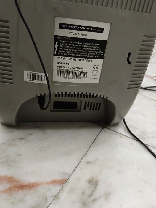 TV CRT Tubo Crown 14 Polegadas - Ideal Retro Gaming PS1 PS2 Mega Drive