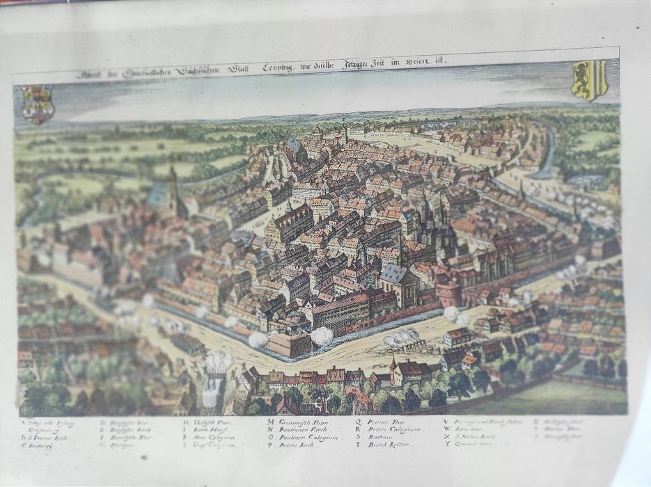 Stara zabytkowa mapa miedzioryt 1620 rok