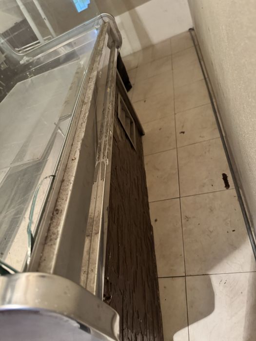 Balcão com vitrine