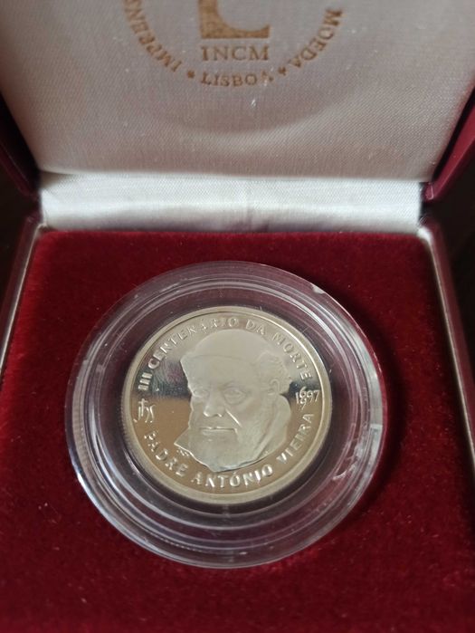 500$00 de 1997, lll Centenário morte Padre António Vieira Prata proof
