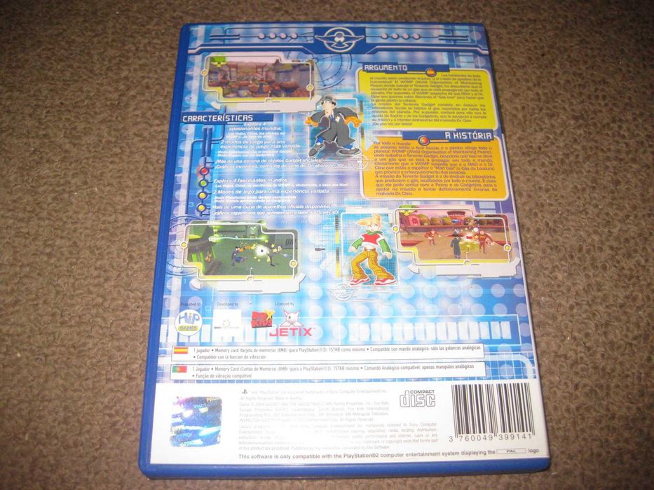 Jogo "Gadget & Gadgetinis" para PS2/Completo!