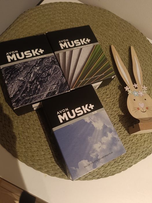 Avon Musk 3 szt męskie wody toaletowe