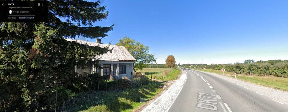 Dom 90 m2 z działką 5436 m2 - 40 km od WAW bezpośrednio przy DK 79