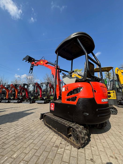 Nowa MINIKOPARKA Kingway 1600kg VIP16 LDG Euro5 3 CYL 1,5T 25KM +3 Łyżki