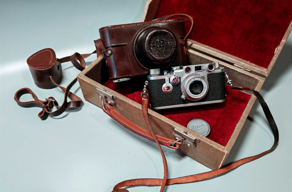 Aparat LEICA IIIC ( Leitz ) + Leica 50mm + 90mm Rzadki UNIKAT Zobacz !