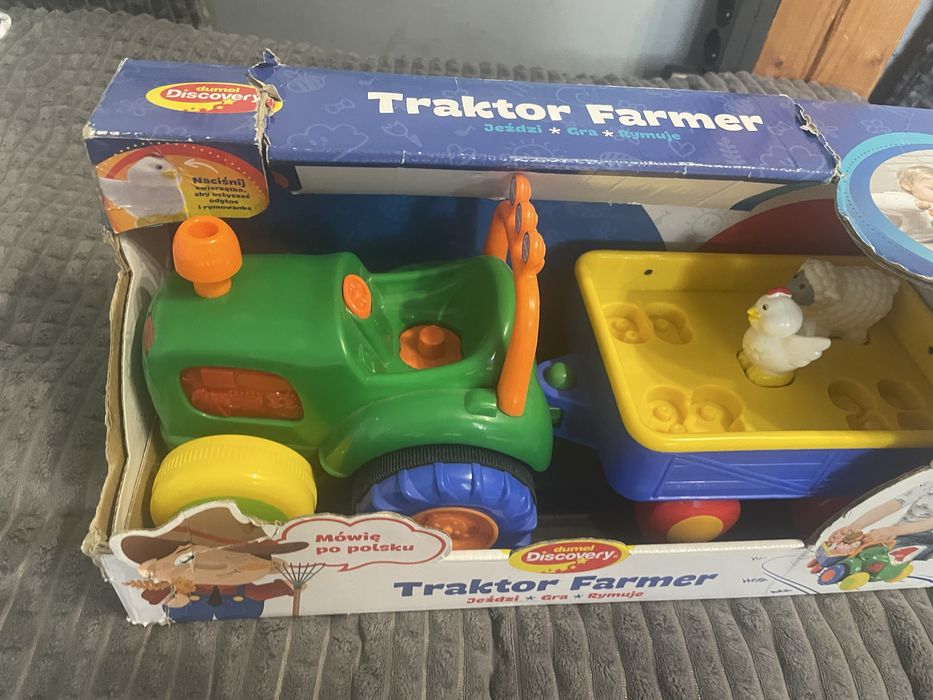 Zabawka dziecięca traktor farmer jeździ gra rymuje 12 m+ traktorek dla dziecka