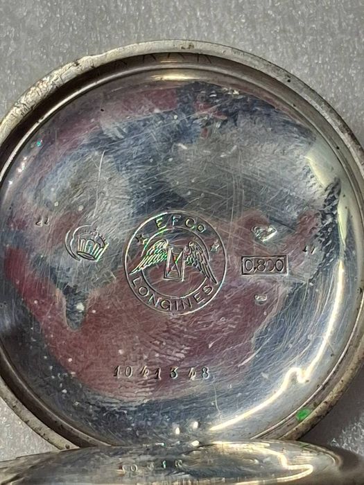 Часы карманные серебряные механические швейцарские LONGINES