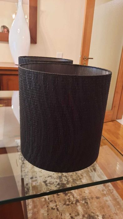 Dois Abajours em tecido