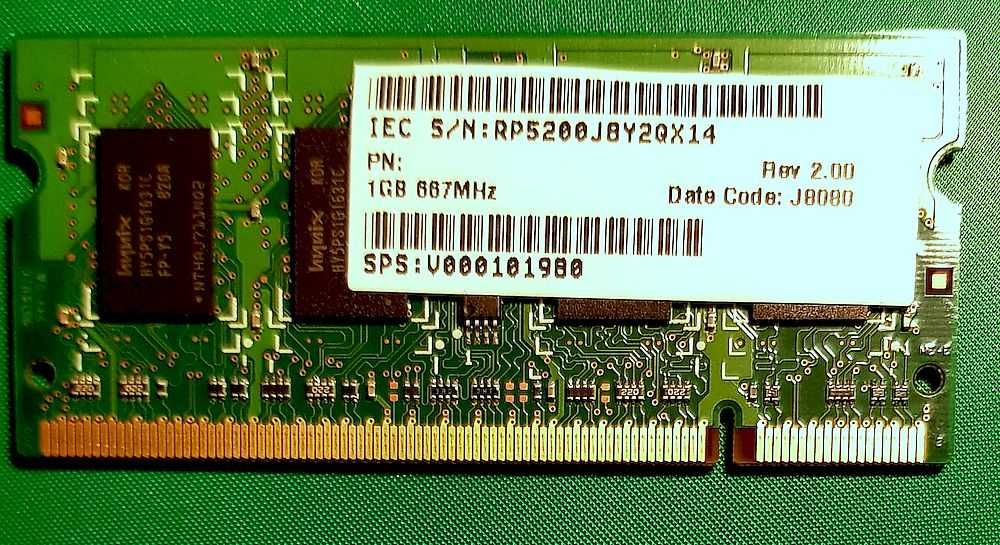 Pamięć RAM DDR2 4x1GB Laptop/667Mz