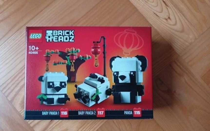 Unikat LEGO 40466 BrickHeadz Pandy Chiński Nowy Rok Zaplombowany