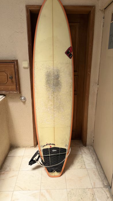 Polen - prancha surf  7,6’+ saco FCS azul