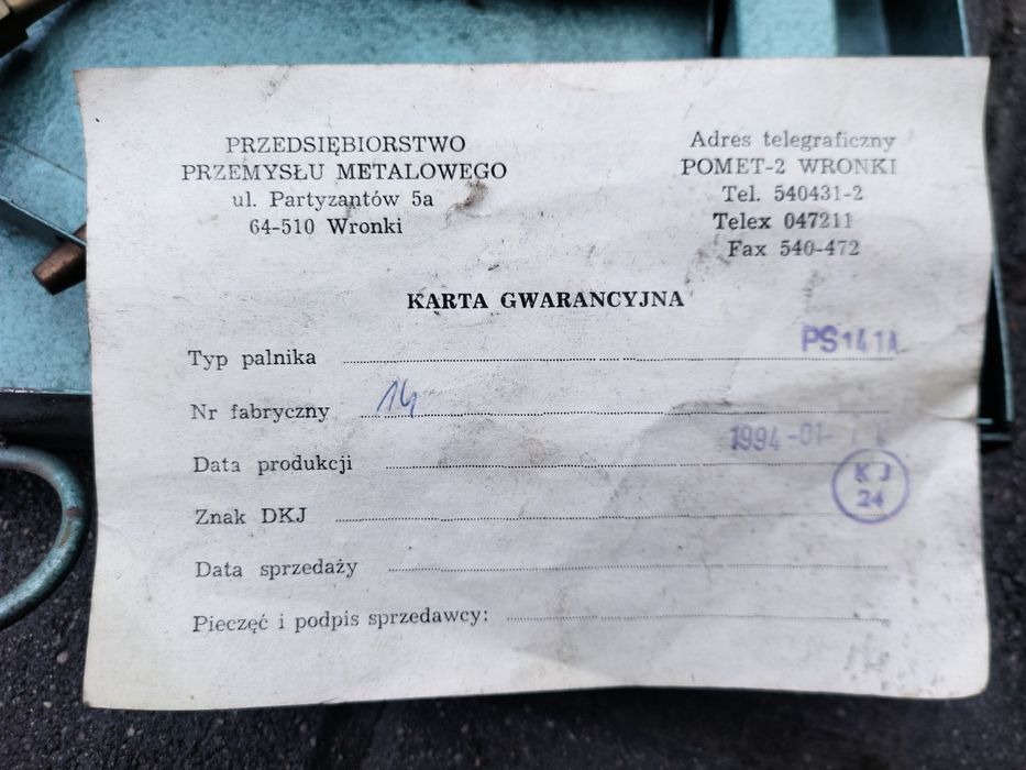 Palniki pomet PS141A