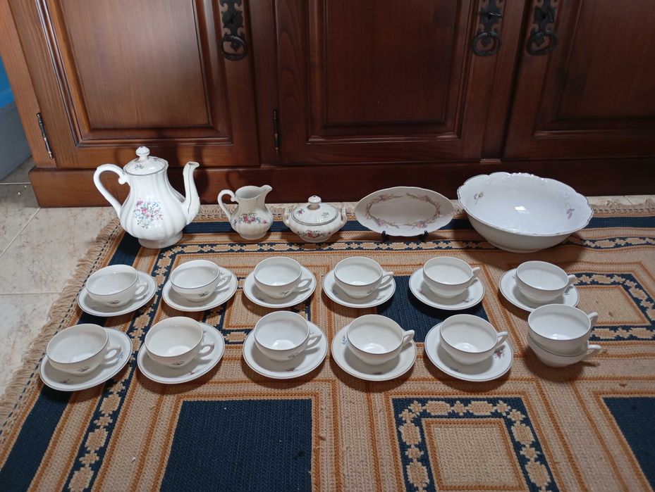 Vista Alegre Serviço de Chá Vintage